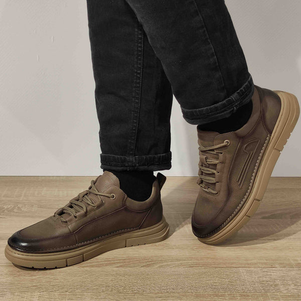 PANTOFI CASUAL BARBATI MELS WM807 KAKI - imagine 2