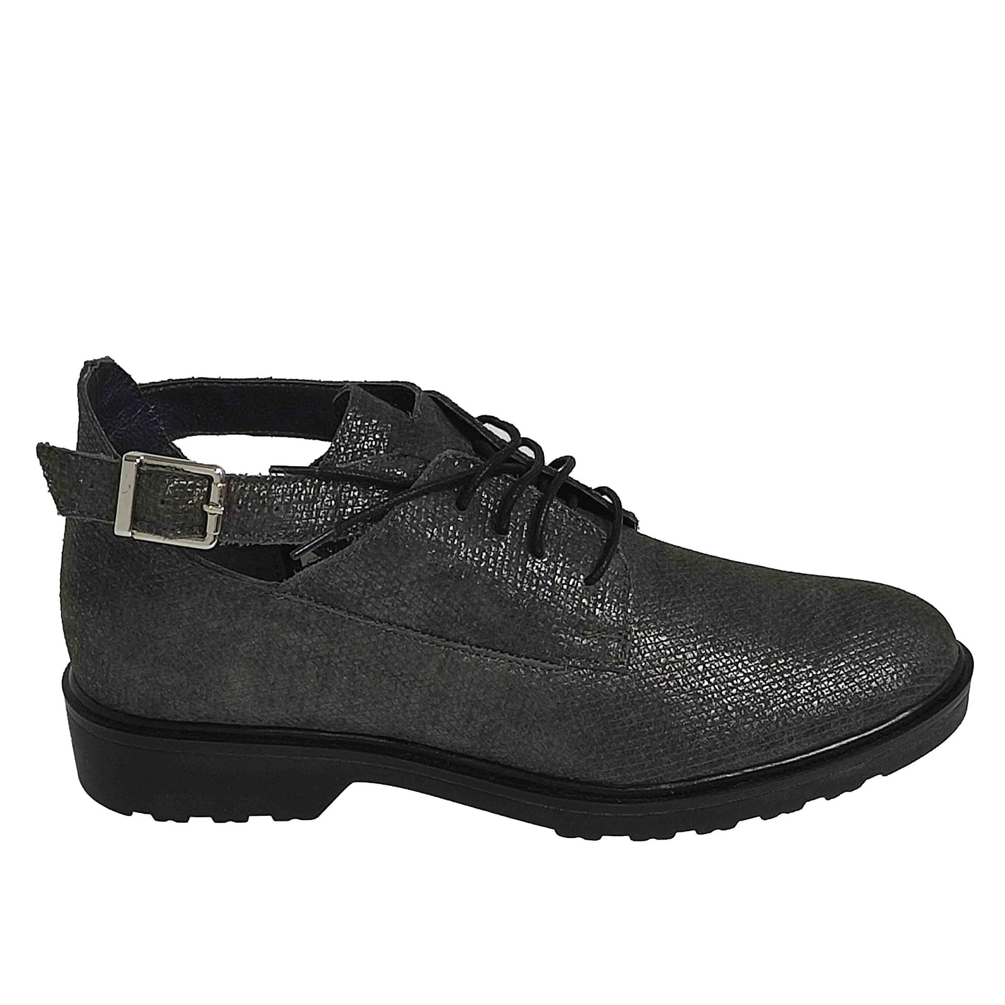 PANTOFI CASUAL DAMĂ BRAND ROMÂNESC E25P NEGRI - totalpantofi