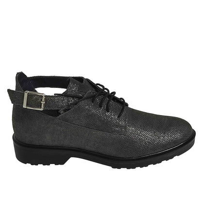 PANTOFI CASUAL DAMĂ BRAND ROMÂNESC E25P NEGRI - totalpantofi