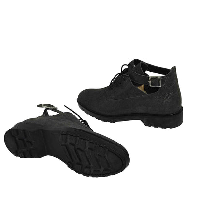 PANTOFI CASUAL DAMĂ BRAND ROMÂNESC E25P NEGRI - totalpantofi