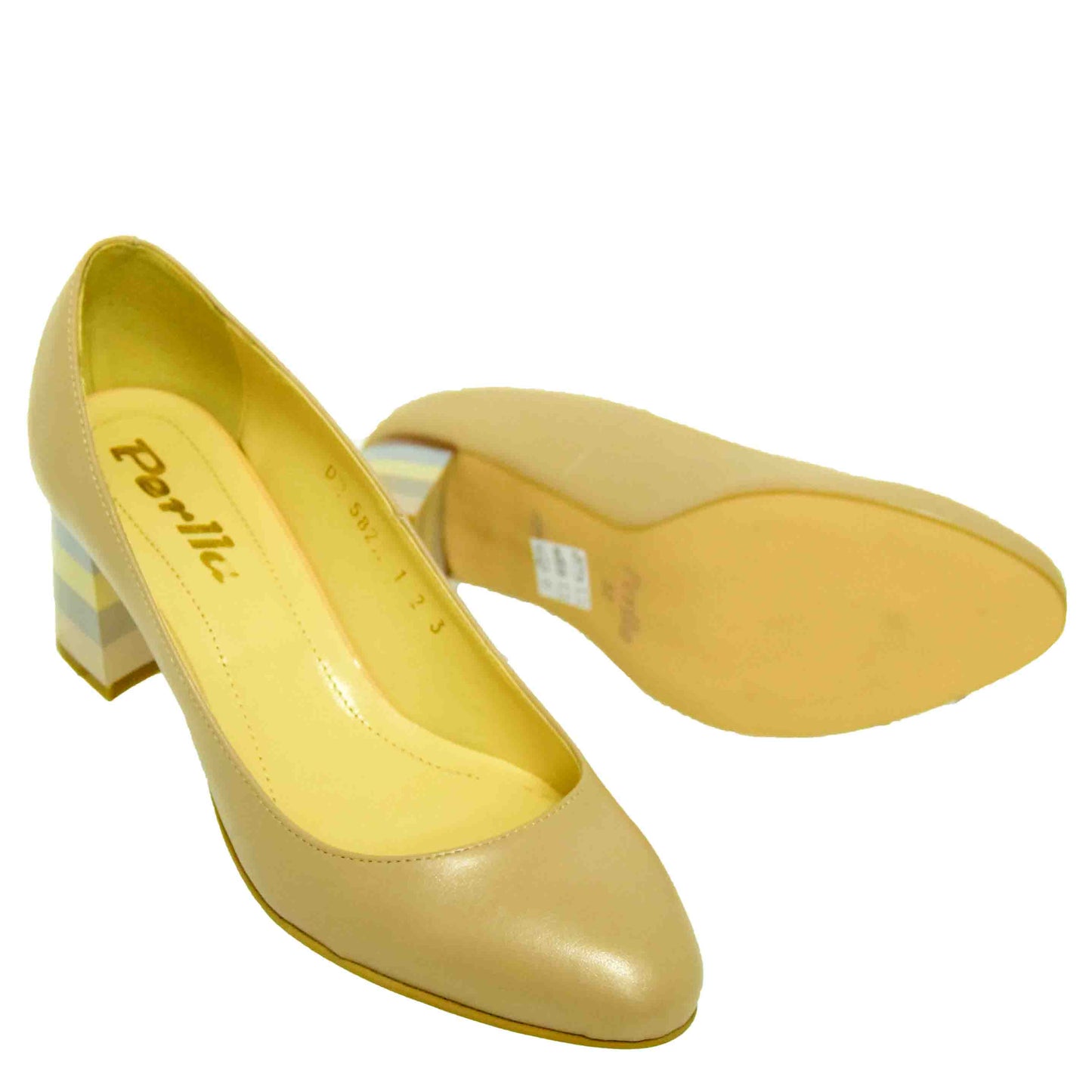PANTOFI ELEGANȚI DAMĂ PERLLA 582-1 BEJ