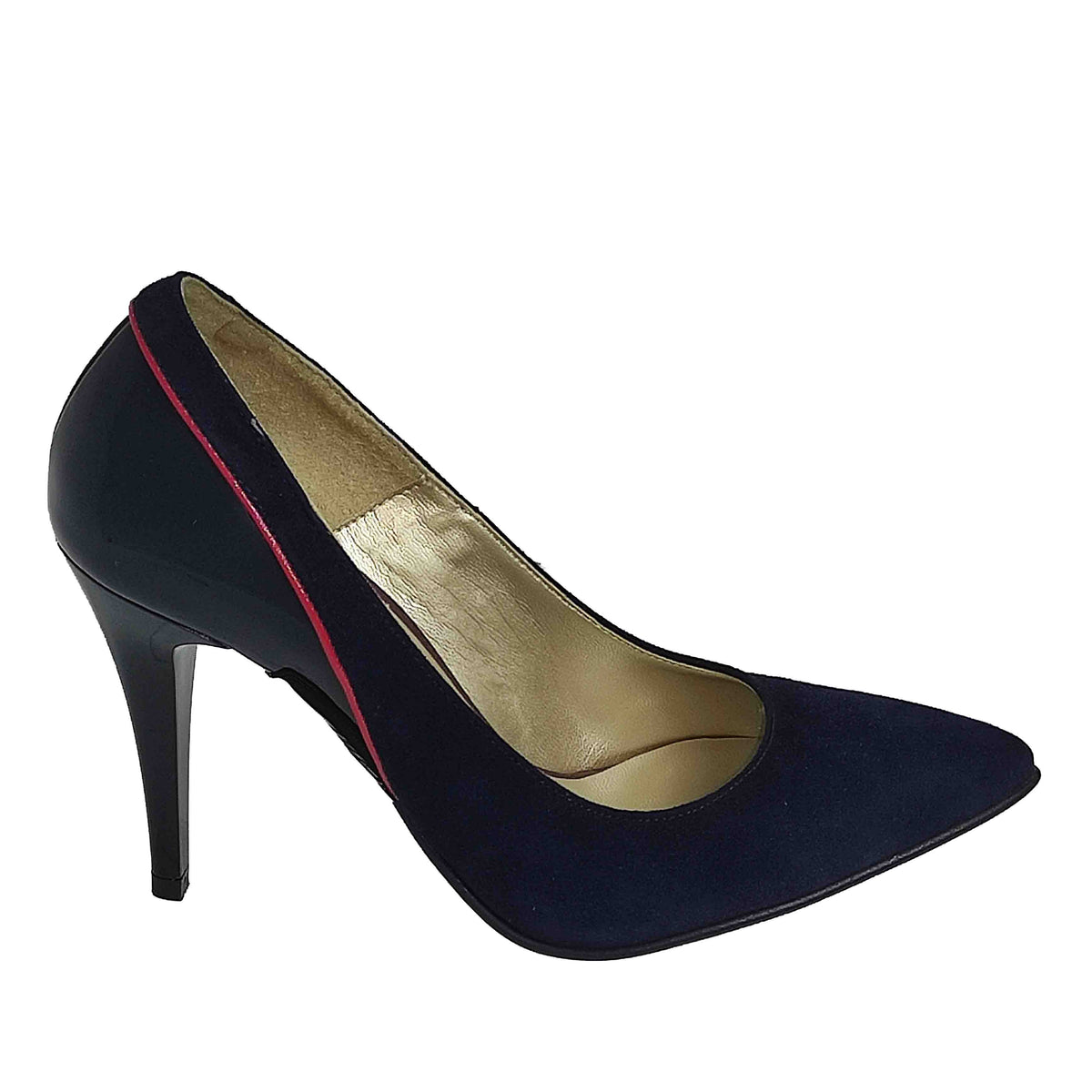 PANTOFI ELEGANȚI DAMĂ BRAND ROMÂNESC N38A BLEUMARIN - totalpantofi