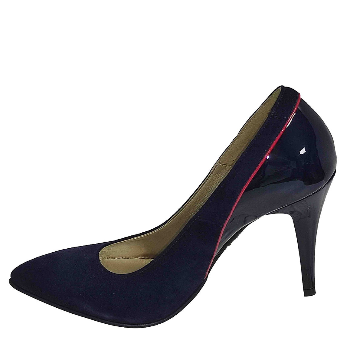 PANTOFI ELEGANȚI DAMĂ BRAND ROMÂNESC N38A BLEUMARIN - totalpantofi