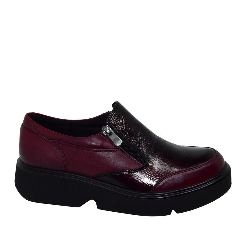 PANTOFI CASUAL DAMA CASPIAN 036 BORDO - imagine 2