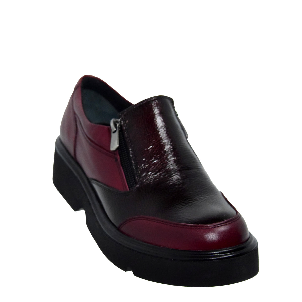 PANTOFI CASUAL DAMA CASPIAN 036 BORDO - imagine 3
