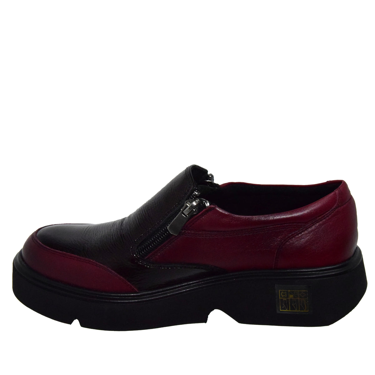 PANTOFI CASUAL DAMA CASPIAN 036 BORDO - imagine 4