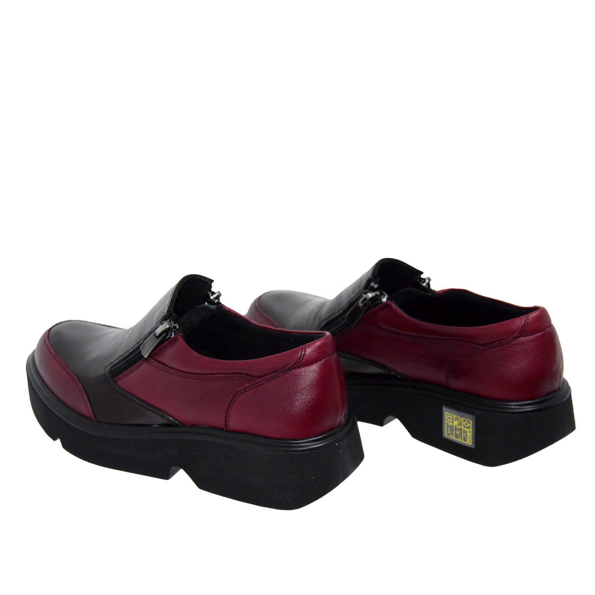 PANTOFI CASUAL DAMA CASPIAN 036 BORDO - imagine 7