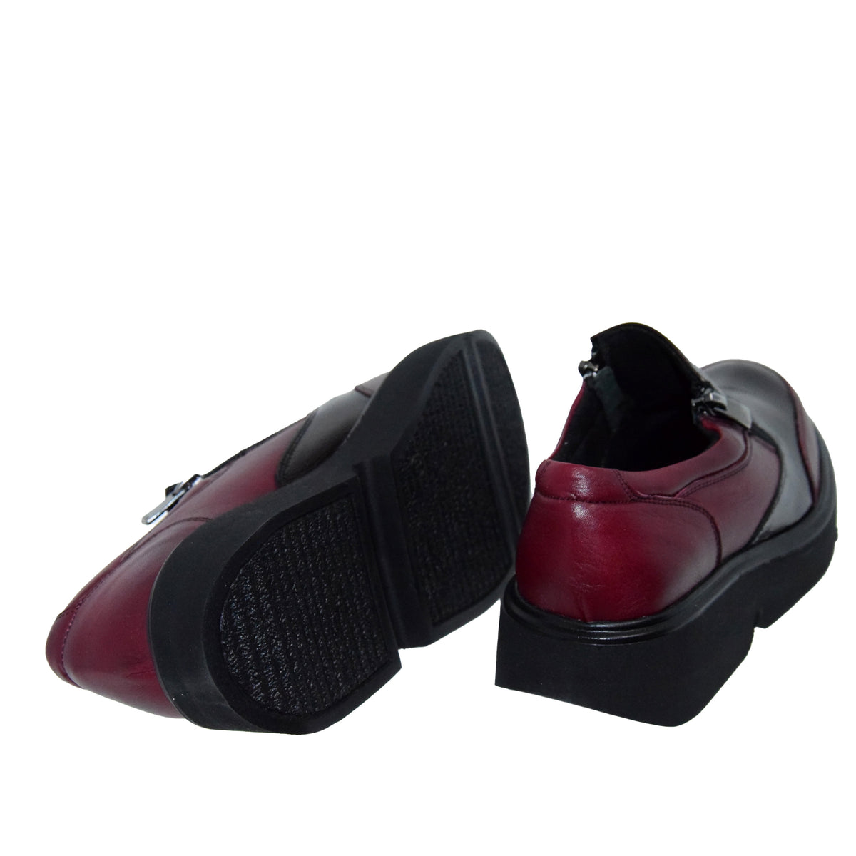 PANTOFI CASUAL DAMA CASPIAN 036 BORDO - imagine 8