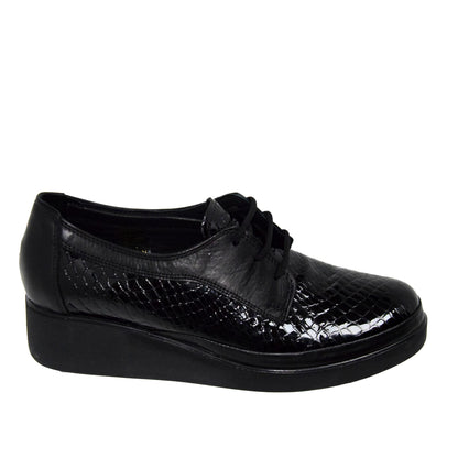 PANTOFI CASUAL DAMA CASPIAN 124 NEGRI