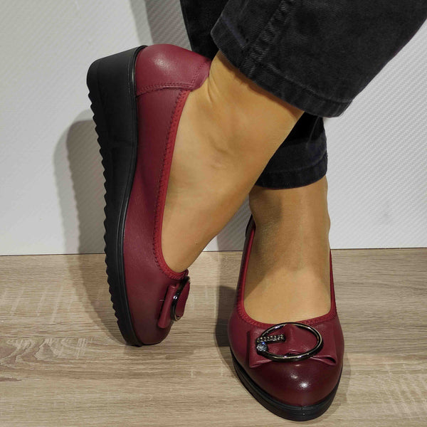 PANTOFI CASUAL DAMA FORMAZIONE 220711 WINE - imagine 3