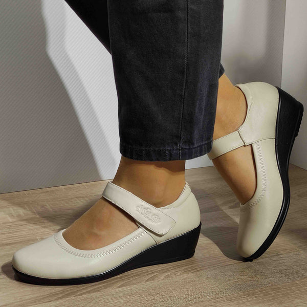 PANTOFI CASUAL DAMA FORMAZIONE 57113 CREM - imagine 2