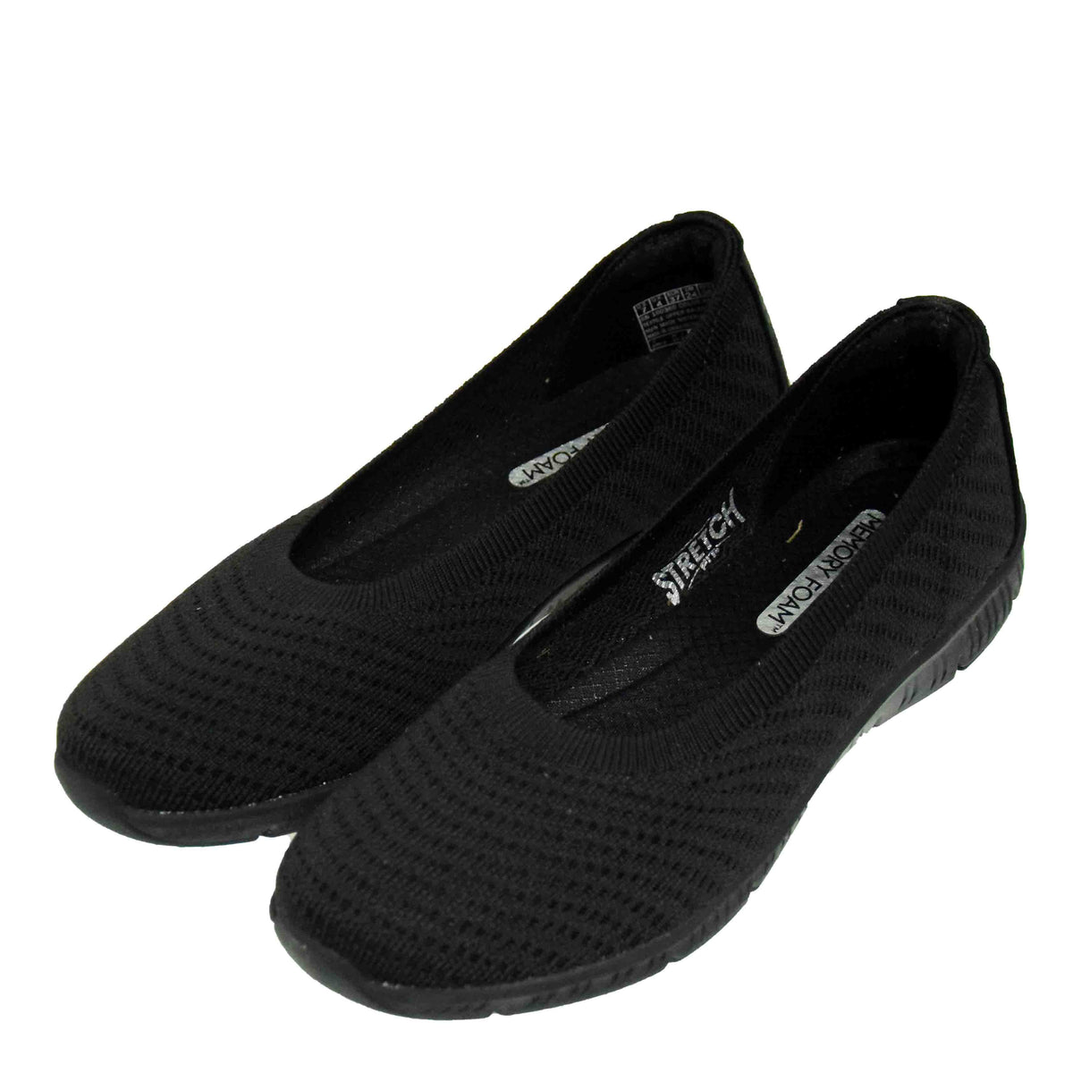 PANTOFI CASUAL DAMA SKECHERS 100360 BBK - imagine 9