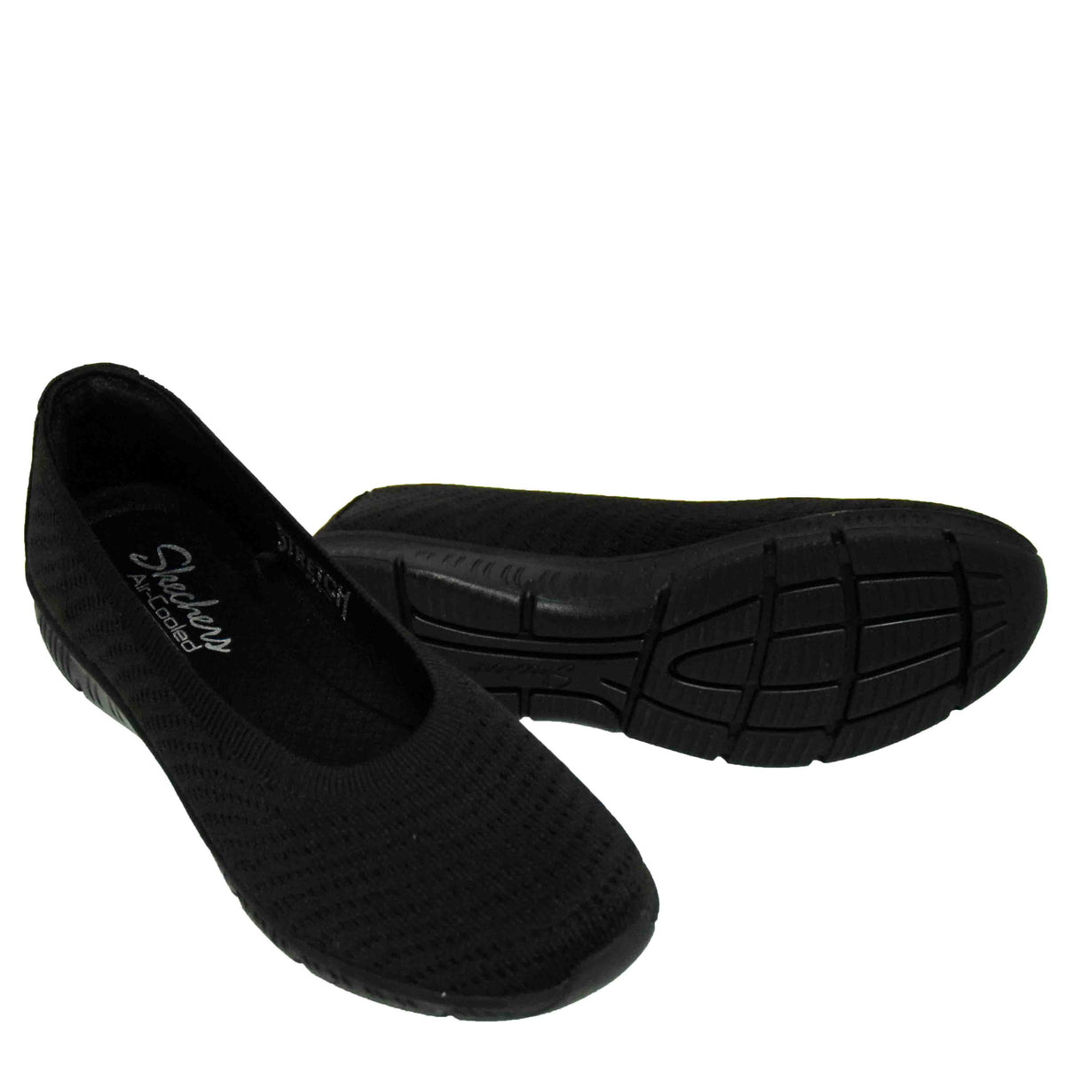 PANTOFI CASUAL DAMA SKECHERS 100360 BBK - imagine 11