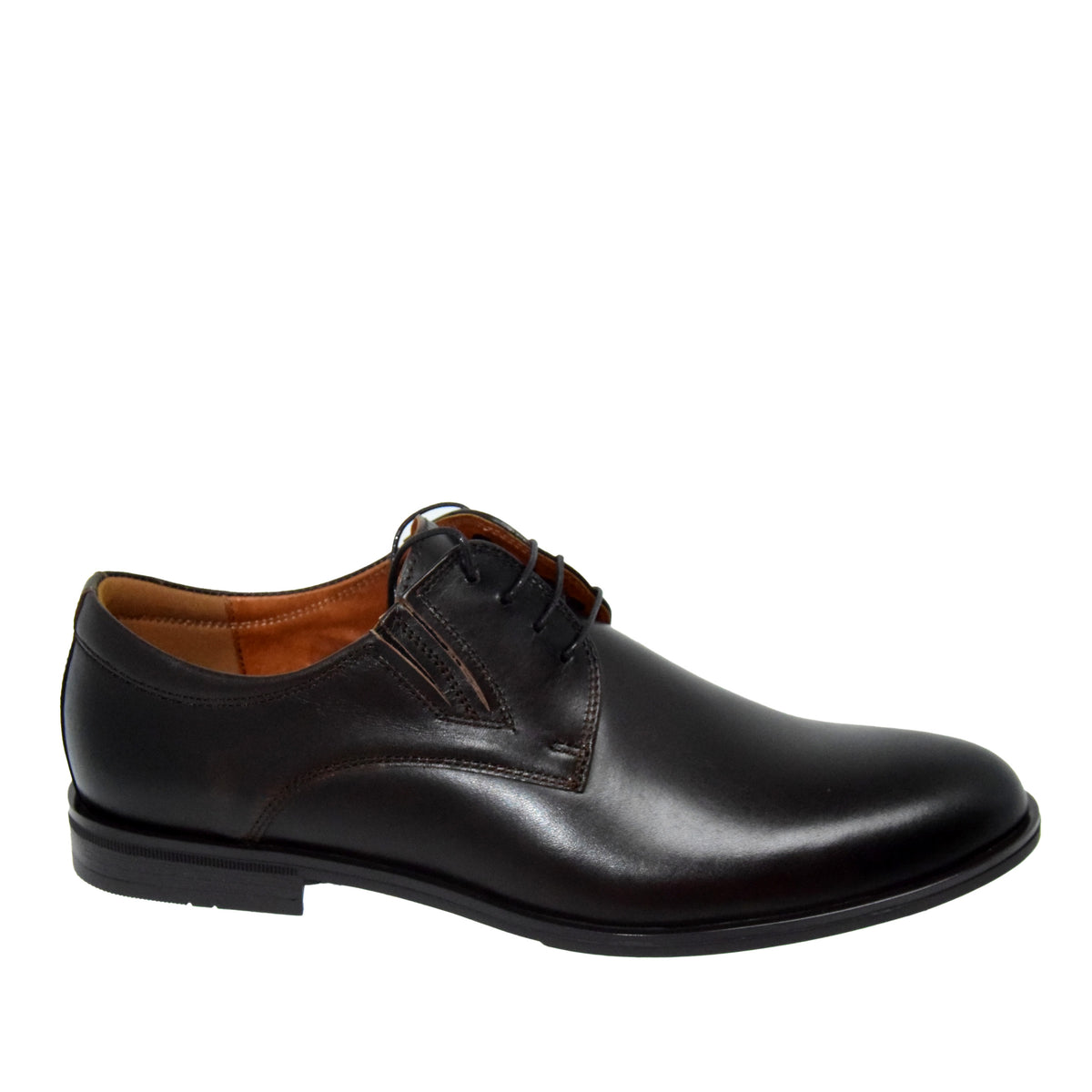 PANTOFI ELEGANTI BARBATI CONHPOL 6845-0998 MARO INCHIS - imagine 3