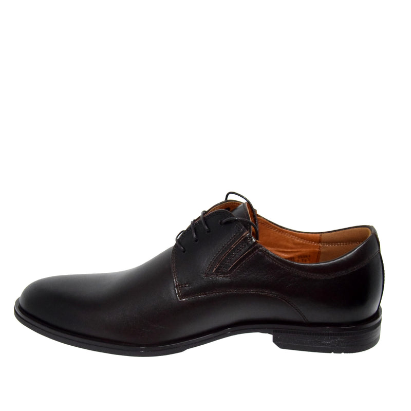 PANTOFI ELEGANTI BARBATI CONHPOL 6845-0998 MARO INCHIS - imagine 4
