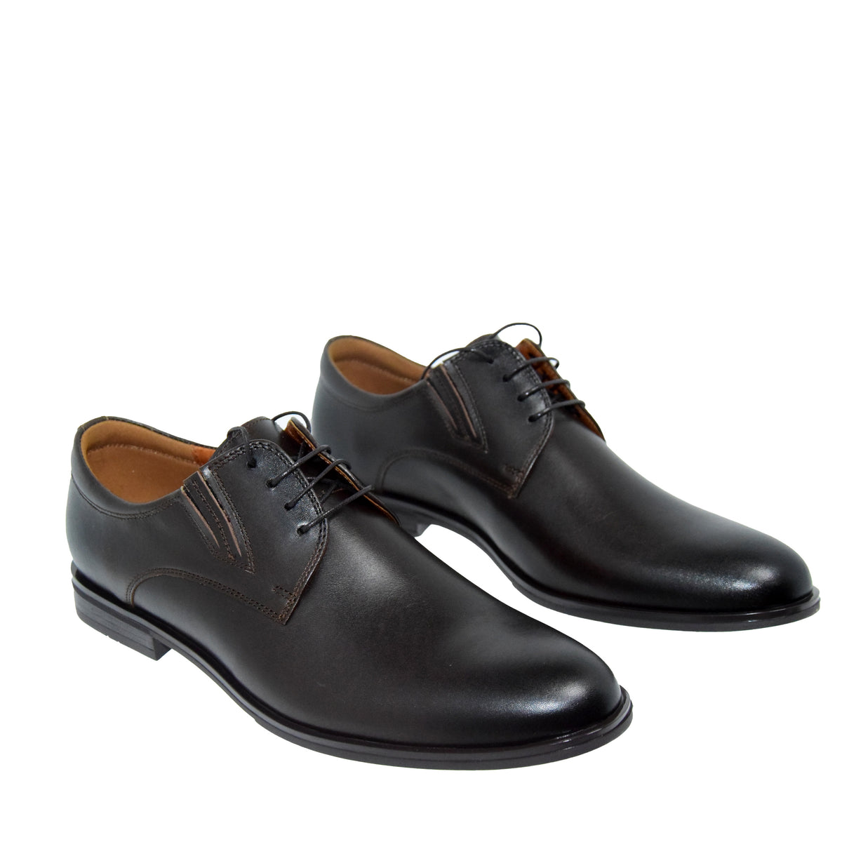 PANTOFI ELEGANTI BARBATI CONHPOL 6845-0998 MARO INCHIS - imagine 7