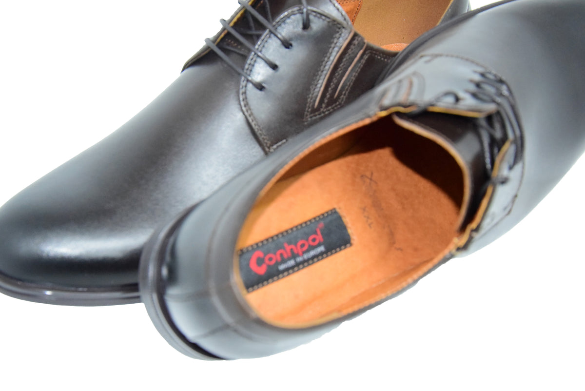 PANTOFI ELEGANTI BARBATI CONHPOL 6845-0998 MARO INCHIS - imagine 8