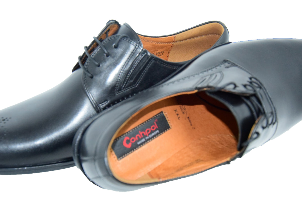 PANTOFI ELEGANTI BARBATI CONHPOL 7524-0800 NEGRI - imagine 6