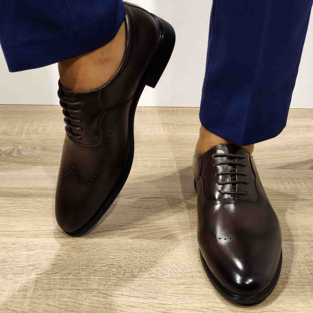 PANTOFI ELEGANTI BARBATI ELDEMAS F066-025 COFFEE - imagine 4