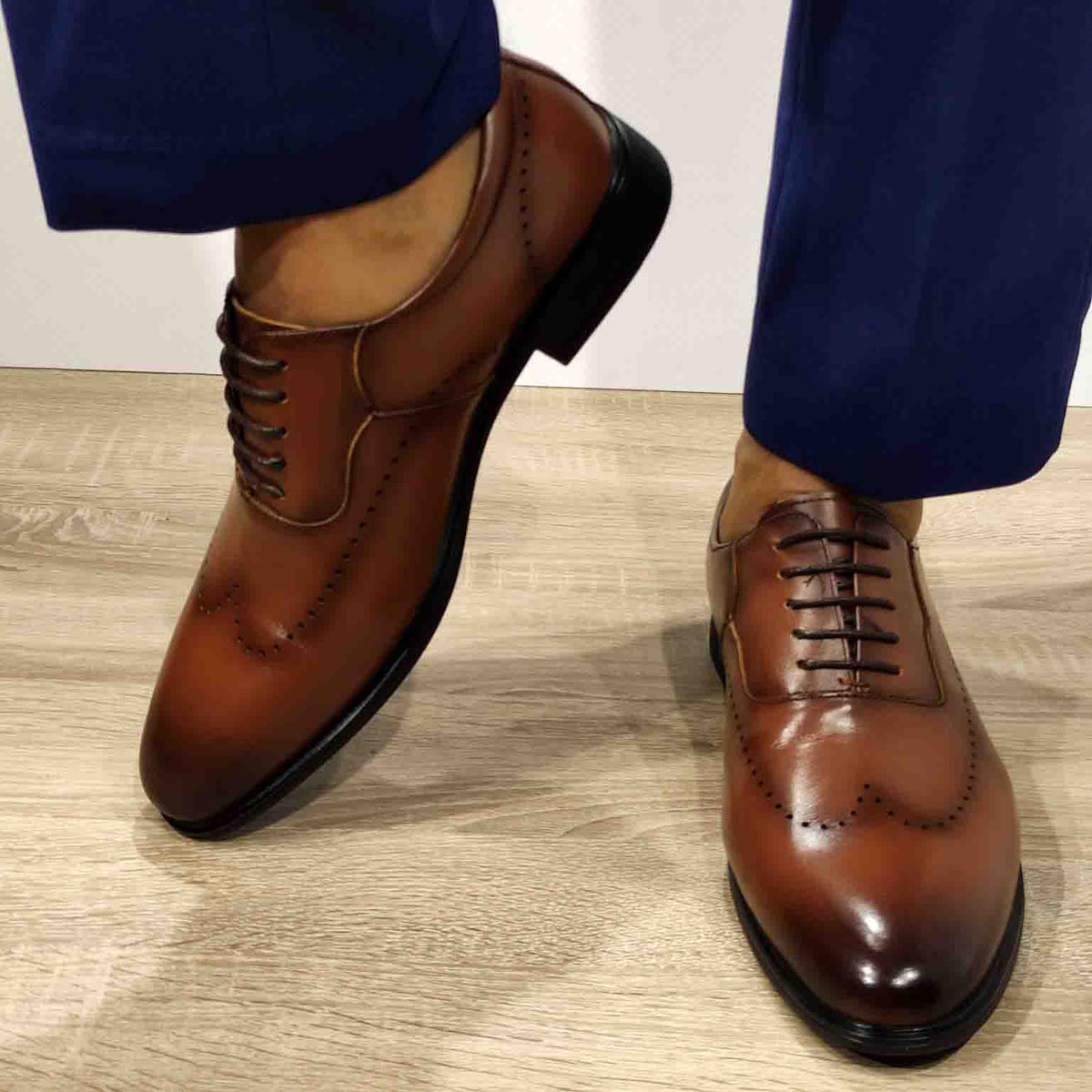 PANTOFI ELEGANTI BARBATI ELDEMAS F066-025 MARO - imagine 4
