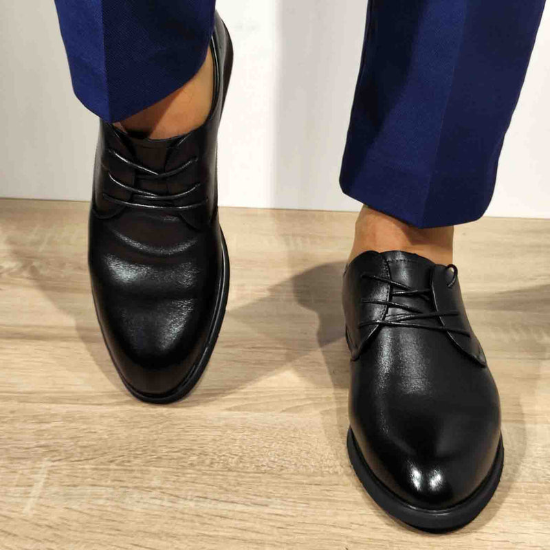 PANTOFI ELEGANTI BARBATI ELDEMAS WM801 NEGRI - imagine 3