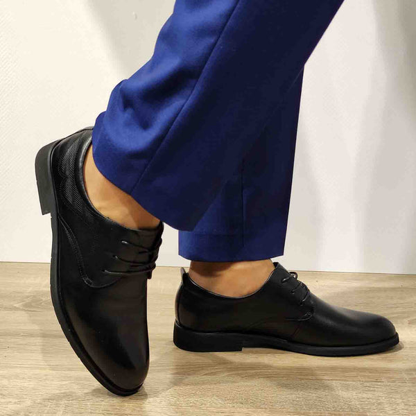 PANTOFI ELEGANTI BARBATI ELDEMAS WM801 NEGRI - imagine 5