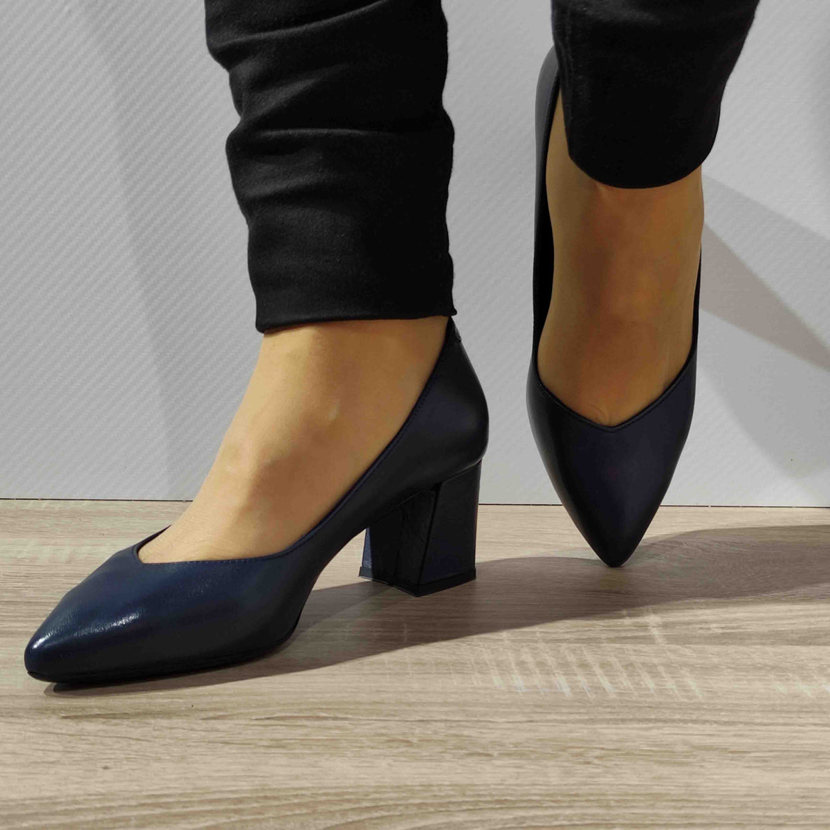PANTOFI CASUAL DAMA ANNA VIOTTI 24170 BLEUMARIN - imagine 5