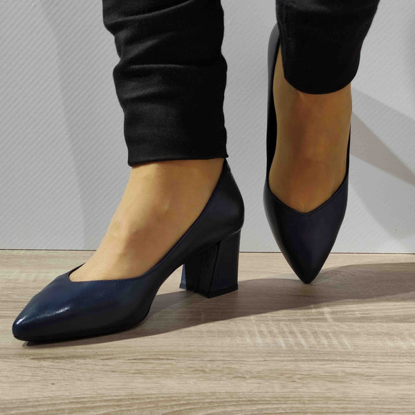 PANTOFI CASUAL DAMA ANNA VIOTTI 24170 BLEUMARIN - imagine 5