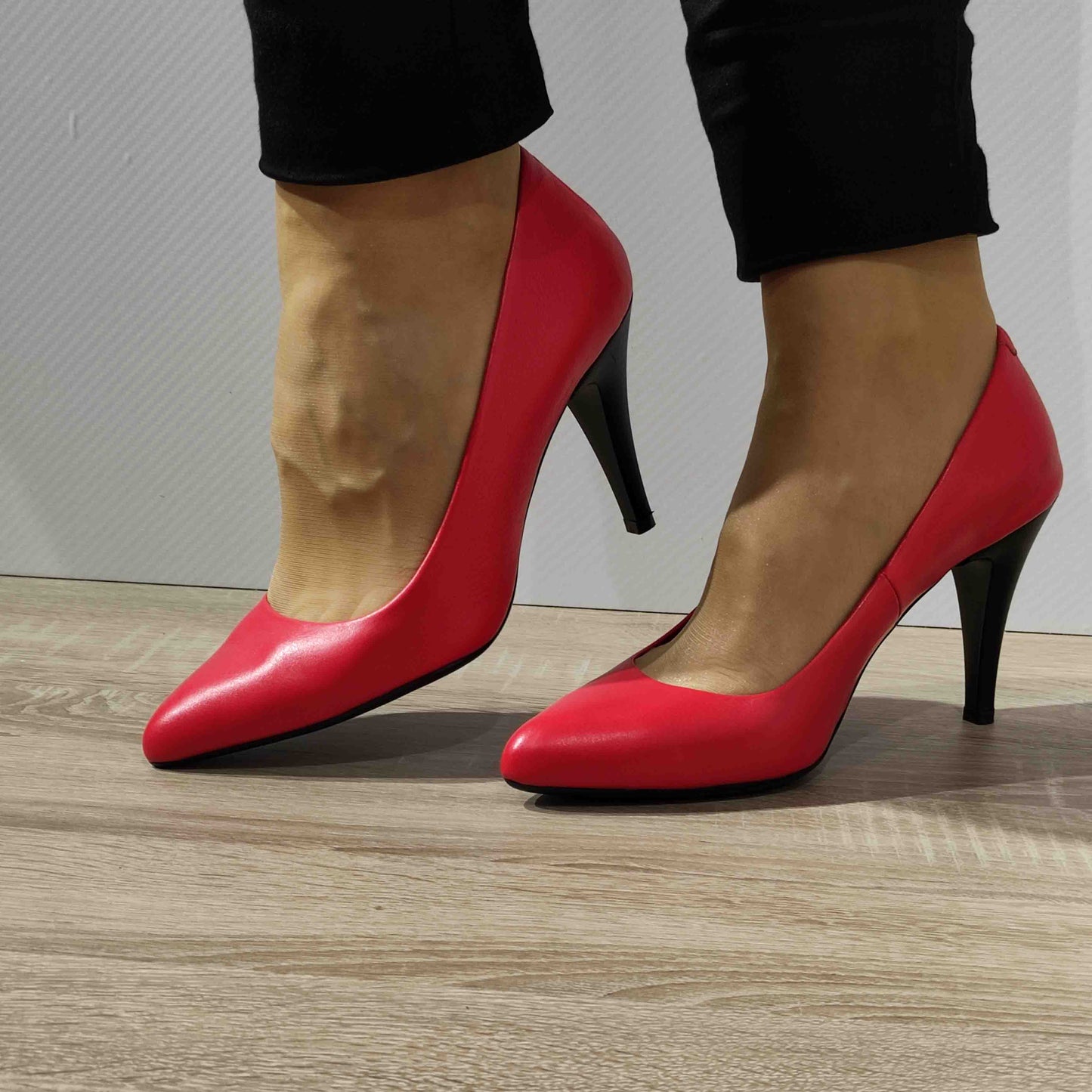 PANTOFI ELEGANTI DAMA ANNA VIOTTI D34-22354 ROSII