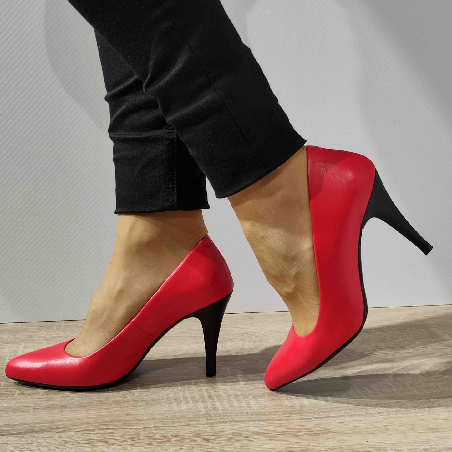 PANTOFI ELEGANTI DAMA ANNA VIOTTI D34-22354 ROSII