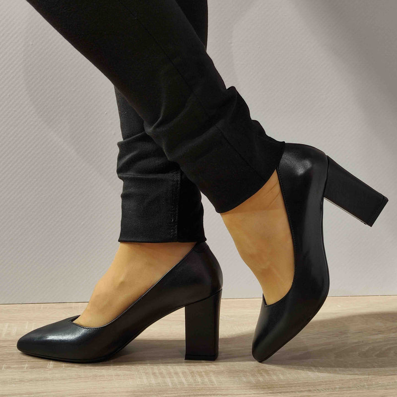PANTOFI ELEGANTI DAMA ANNA VIOTTI D34-24171 NEGRI - imagine 2