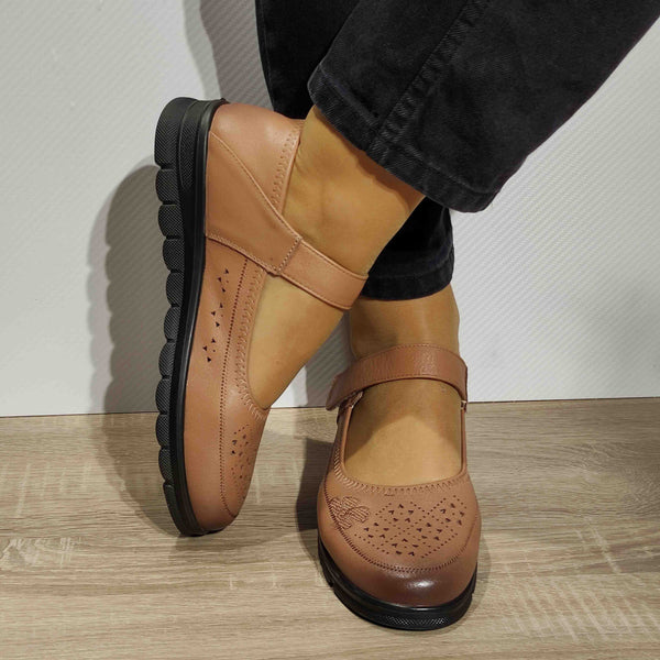 PANTOFI PERFORATI CASUAL DAMA FORMAZIONE 220710 APRICOT - imagine 4