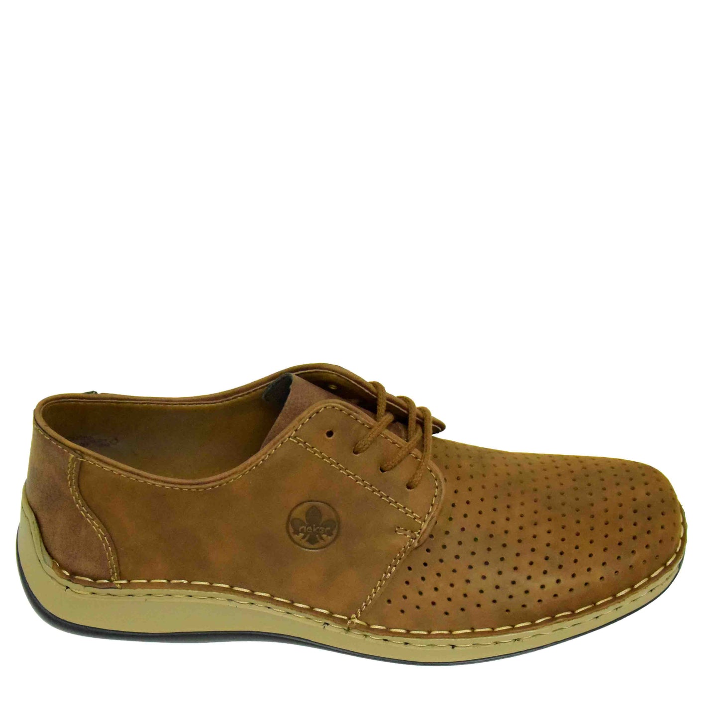 PANTOFI PERFORAȚI BĂRBAȚI RIEKER 05226-24 MARO