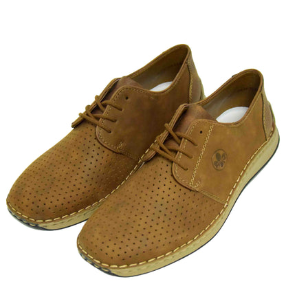 PANTOFI PERFORAȚI BĂRBAȚI RIEKER 05226-24 MARO
