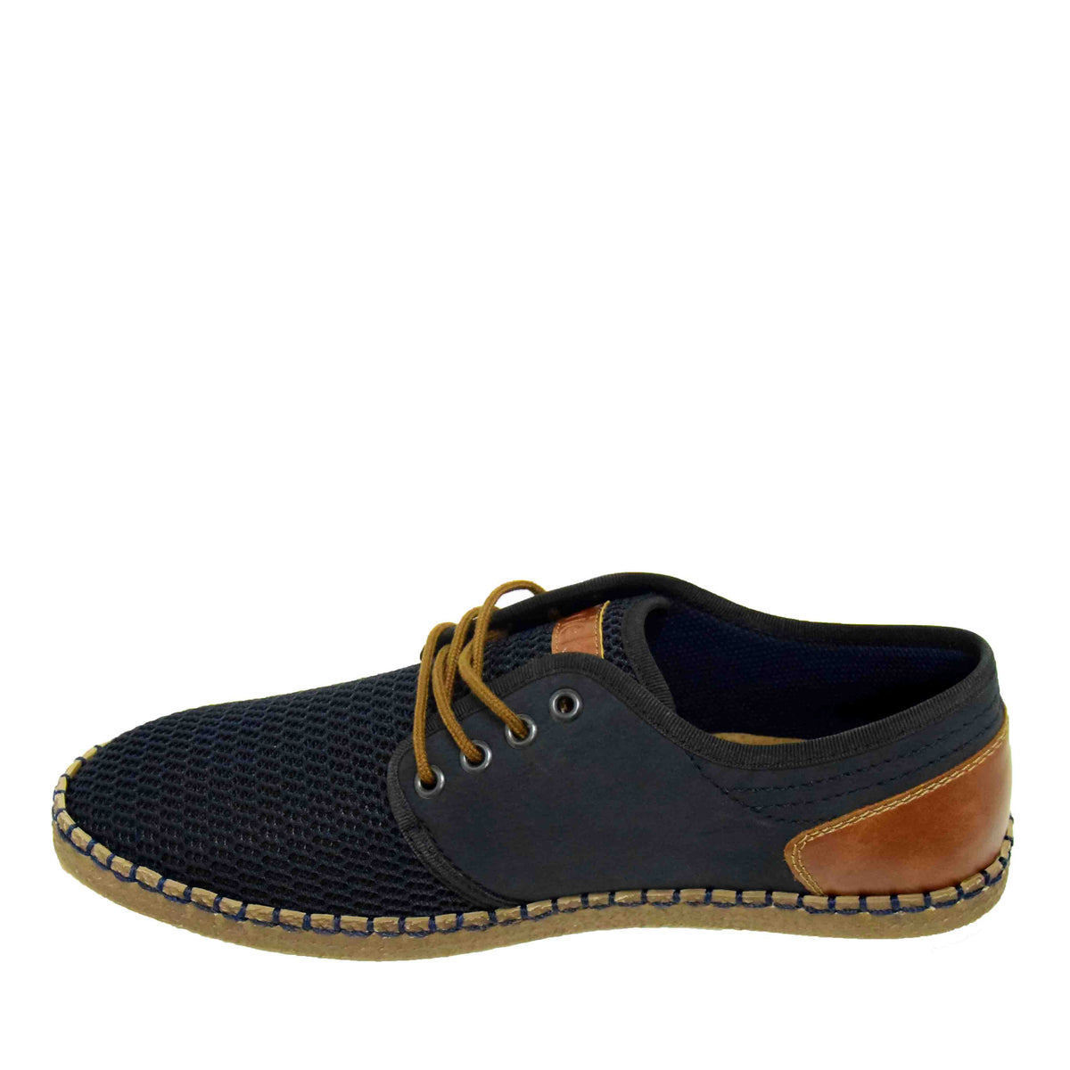 PANTOFI CASUAL PERFORATI BARBATI RIEKER B5249-14 BLEUMARIN - imagine 8