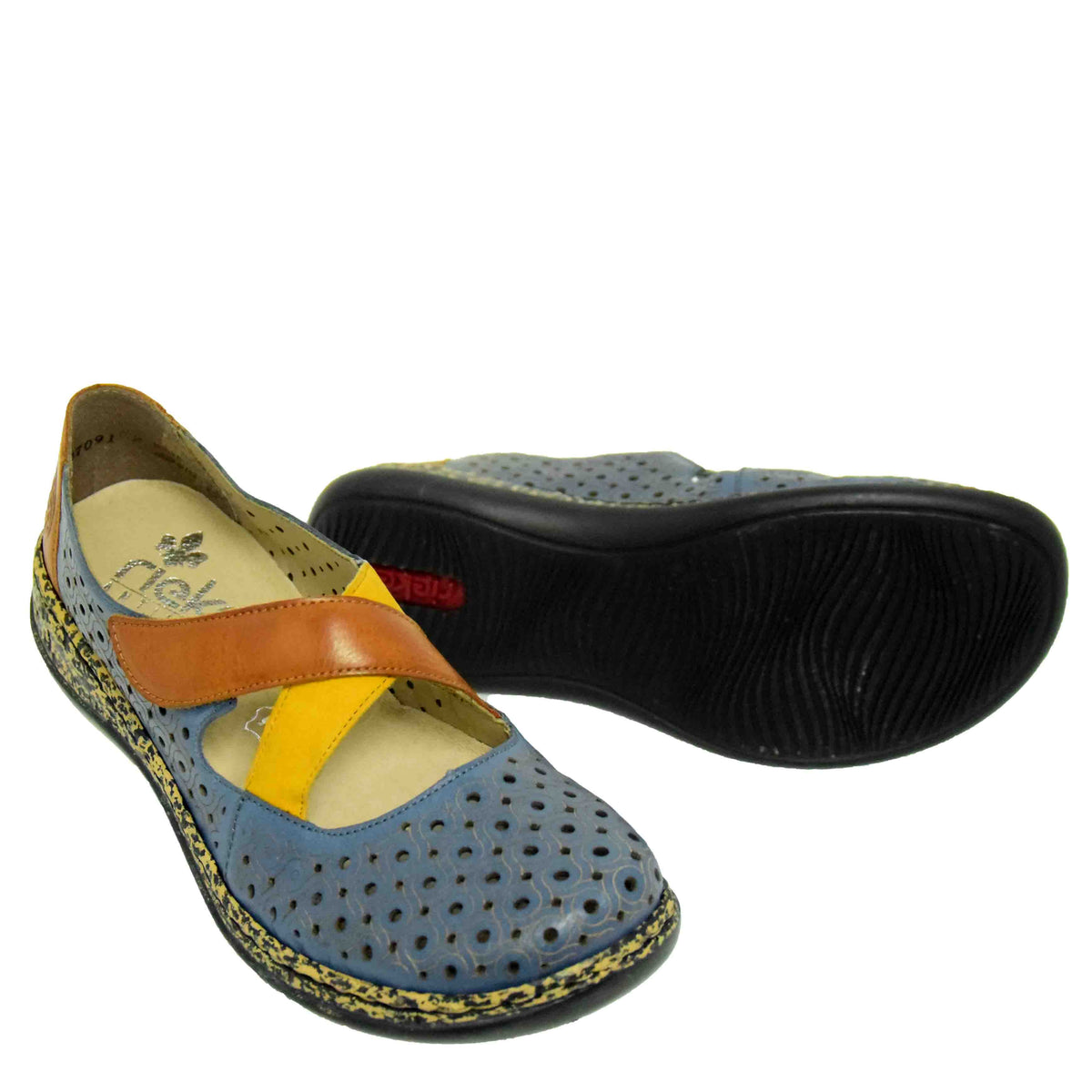 PANTOFI PERFORAȚI CASUAL DAMĂ RIEKER RI430 - imagine 7