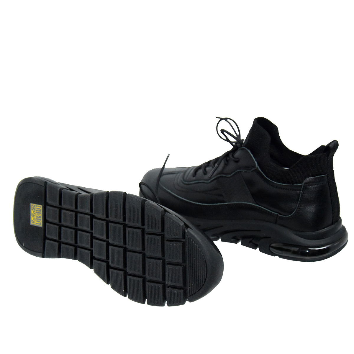Pantofi Sport Bărbați Franco Gerardo HJY21082 Negru – Piele Naturală – vedere 5