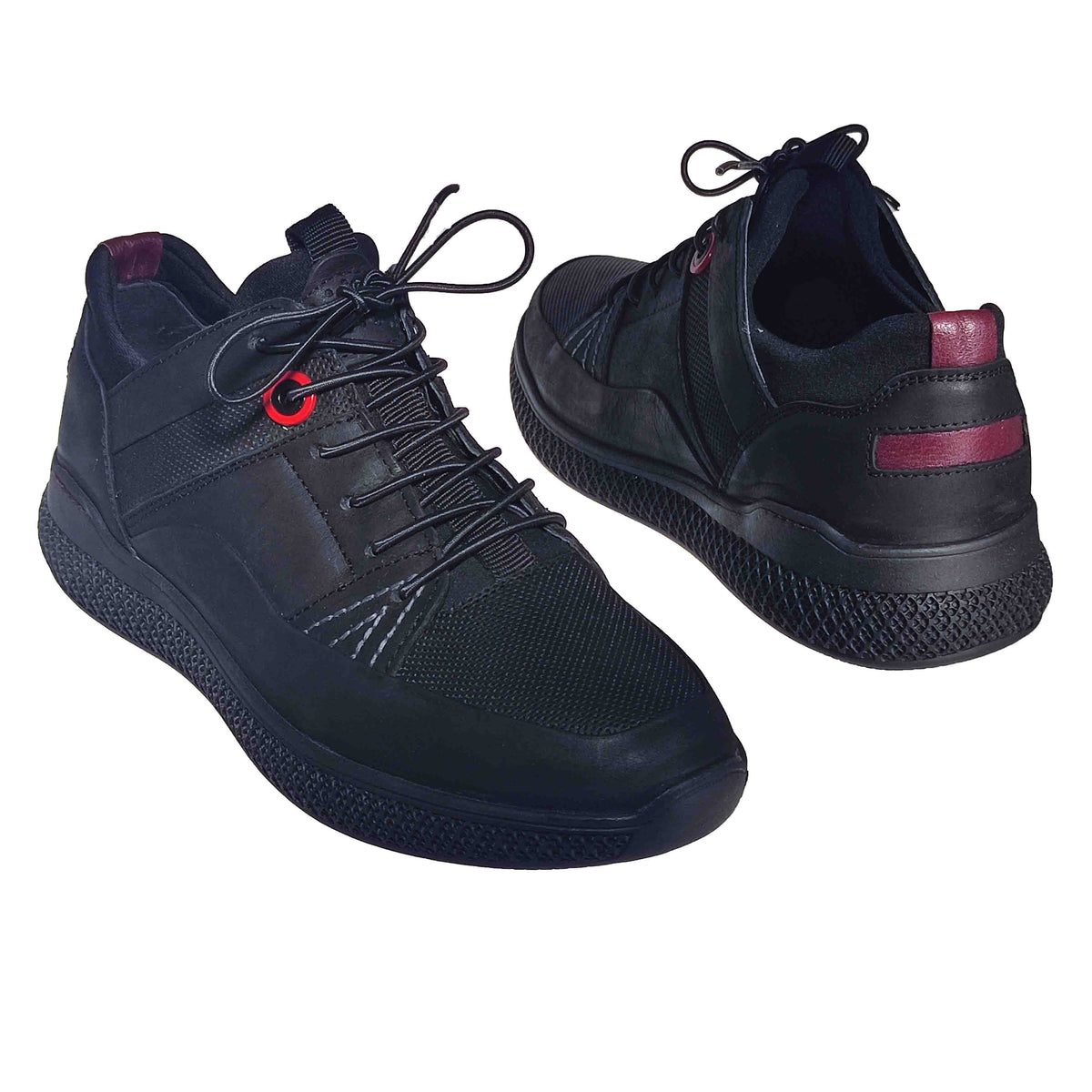 Pantofi Sport Bărbați Dogati 5362 Negru – Piele Naturală – vedere 4