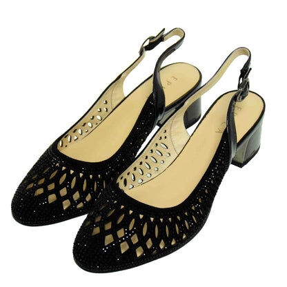 SANDALE ELEGANTE DAMĂ EPICA H380-705-081 NEGRE