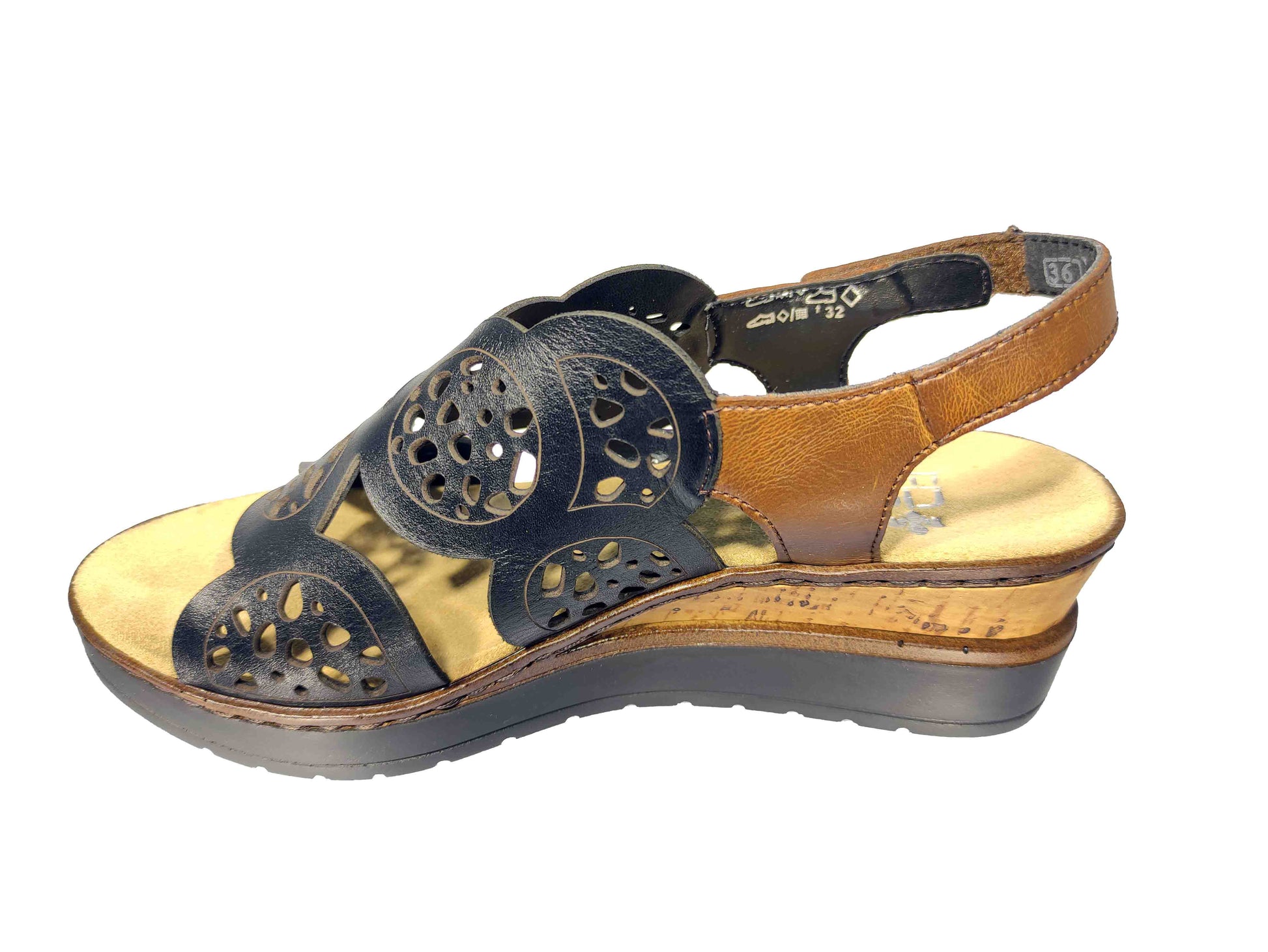 SANDALE DAMĂ RIEKER V38F7-00 - totalpantofi
