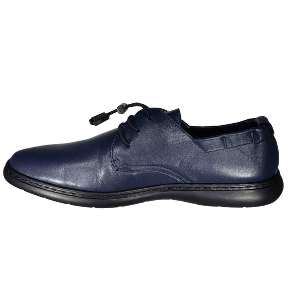 Pantofi Casual Bărbați MELS 2709 ALBASTRU – Piele Naturală – vedere 3