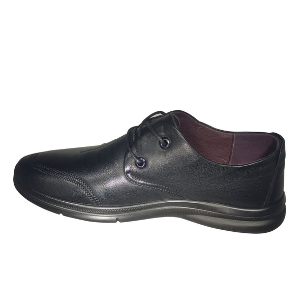 Pantofi Casual Bărbați MELS 717396 Negru – Piele Naturală – vedere 3