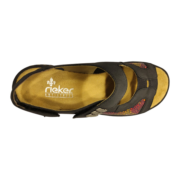 Sandale Damă RIEKER 65989-14 Bleumarin – Piele Ecologică – vedere 4